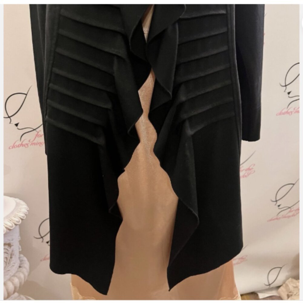 Multiples. Size S. Pleated Ruffle Open Front Dust… - image 3